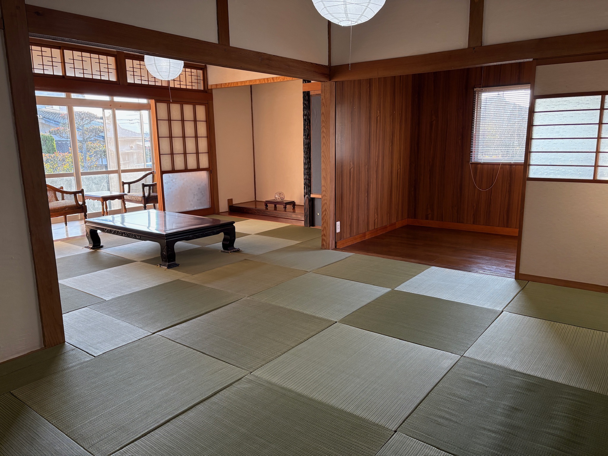 和室リノベAfter：琉球畳の広々とした空間